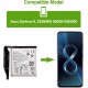 Bateria Compatível Asus Zenfone 8 ZS590KS C11P2003 com Kit de Ferramentas Substituição