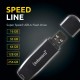 Pen USB Intenso Speed Line 128 GB USB 3.2 Gen 1 x 1 Preto com Indicador LED