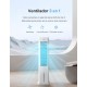 Refrigerador de ar Pelonis 3 em 1 55W portátil com humidificador ventilador 3 velocidades 5L oscilação 60 controlo remoto