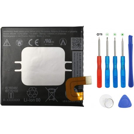 Bateria BG2W 2700mAh compatível com Google Pixel 2 5.0 G011A-B com ferramentas incluídas
