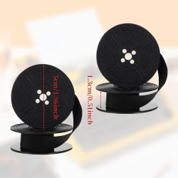 2 Fitas para Máquina de Escrever - Nylon Preto - Compatível DIN 2103 e 32755