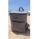Mochila térmica 21L cinzenta com isolamento até 12 horas para alimentos e bebidas