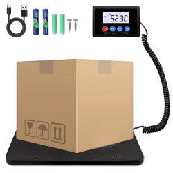 Balança Digital de Envio com Ecrã LCD e Funções Tara e Retenção - 200 kg de Capacidade