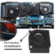 Ventoinha GPU DC28000QEF0 4 pinos para Acer Nitro 5 AN517-41 AN517-52 AN515-55 AN515-56 AN515-57