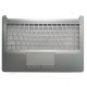 Carcaça Prateada com Apoio de Mãos e Touchpad para HP 14-CF 14S-CF 14-DF 14S-DF 14-DK 240 245 246 G8 340 G5 G7