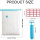 Conjunto de Sacos de Armazenamento a Vácuo 60x40cm com Bomba Manual e Etiquetas - 4 Unidades