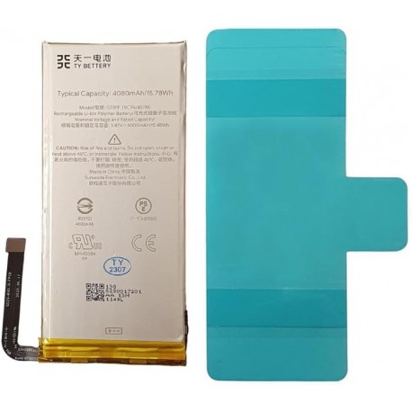 Bateria compatível GTB1F para Google Pixel 5 4080mAh 3.87V Li-ion com fita adesiva