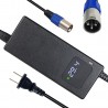 Carregador 29.4V 4A para Bateria de Lítio 24V com Ventoinha e Ecrã Digital - Conector XLR 3 Pinos
