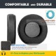 Almofadas de Substituição Compatíveis com Auscultadores JVC HA-D710 em Tecido e Couro com Espuma de Memória