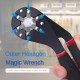 Chave Mágica Ajustável 8 Polegadas para Porcas e Parafusos de 11 a 20 mm - Ferramenta Hexagonal Multifuncional