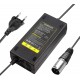 Carregador 24V 5A com Conector XLR 3-Pinos para Scooter Elétrica, Cadeira de Rodas e E-Bike