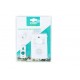 Sensor de movimentos sem fios branco SANDA SD4782 com sinal sonoro e suportes de fixação