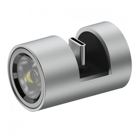 Mini Lanterna USB Tipo-C de 280 Lúmenes para Telemóvel - Alumínio Portátil Sem Necessidade de Carregamento