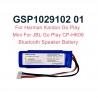Bateria compatível GSP1029102 01 para JBL Go Play e Harman Kardon Go Play Mini 7.4V 7500mAh