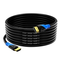 Cabo HDMI 2.0 Ultra Alta Velocidade 12 Metros 4K 60Hz com ARC HDR Ethernet e Conetores Dourados