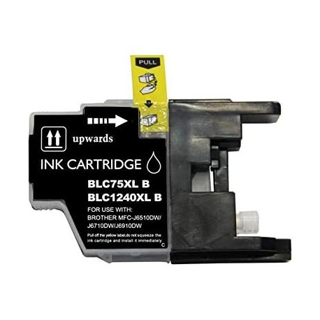 Cartucho de Tinta Preto Compatível Brother LC-1220XL e LC-1240XL 28.5ml para Impressoras DCP-J e MFC-J