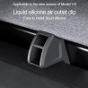 Suporte para Ambientador em Silicone Líquido Compatível com Tesla Model Y e Model 3