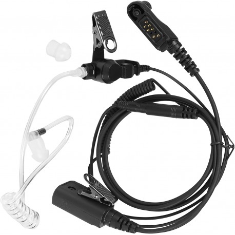 Auricular PTT com microfone e tubo acústico para rádios Hytera BP515 BP516 BP518 BP560 BP562 AP515 AP580