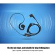 Auricular com microfone para walkie talkie compatível com XT420, XT460, DLR1020, FT-4XR, entre outros modelos