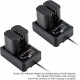 Carregador Duplo USB para Baterias Canon LP-E6 LP-E6N LP-E6NH com Indicador LED