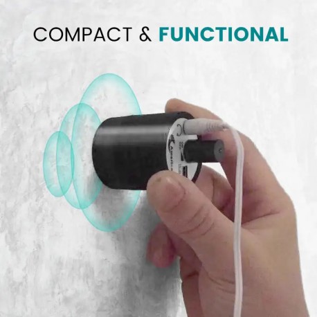 Detector de Fugas de Água com Amplificador de Som e Auscultadores de Alta Sensibilidade 110 cm