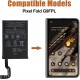 Bateria de substituição GPDX1 1460 mAh compatível com Google Pixel Fold G9FPL com kit de ferramentas
