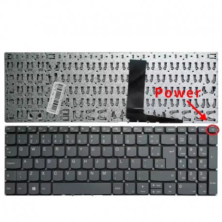Teclado em português compatível com Lenovo IdeaPad 5-15ARE 5-15IIL 15IIL05 15ITL05 15ARE05 com botão Power