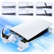 Suporte horizontal com ventilador e carregador para comandos PS5 compatível com versões Original Slim e Pro