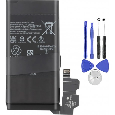 Bateria Compatível Google Pixel 8 GS35E 4485mAh com Kit Completo de Ferramentas