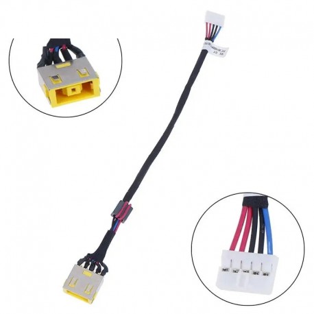 Cabo de Alimentação DC Jack para Portátil Lenovo G500S G505S VILG1 DC30100PC00