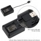 Carregador USB Duplo para Baterias Fujifilm NP-W126 e NP-W126s com Indicador LED