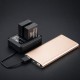 Carregador USB Duplo para Bateria Fujifilm NP-W235 com Indicador LED e Proteção Contra Sobreaquecimento