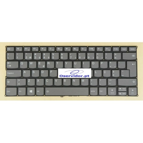 Teclado de substituição para Lenovo Yoga 720 12IKB e 13IKB com retroiluminação, layout português