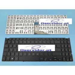 Teclado preto layout PT para Asus Vivobook X512 X512JA X512DA X512UB X512FA X512JP com teclado numérico