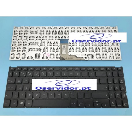 Teclado preto layout PT para Asus Vivobook X512 X512JA X512DA X512UB X512FA X512JP com teclado numérico