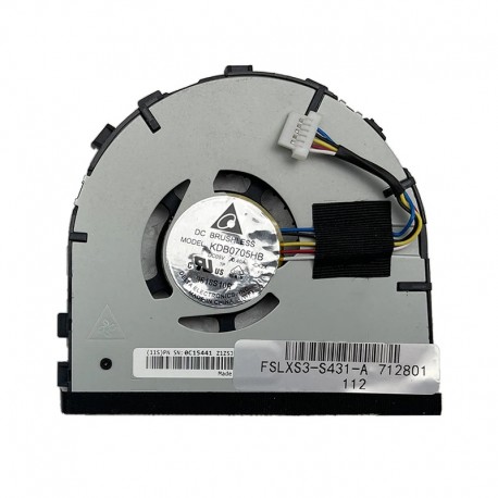 Ventoinha de Refrigeração para Lenovo ThinkPad S3 S431 S440 Modelo FSLXS3-S431-A KDB0705HB