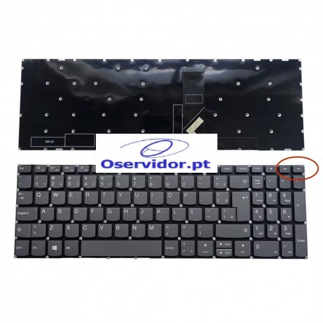 Teclado para Portáti Lenovo Ideapad 320-15ABR 320-15IAP em Português 