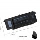 Bateria 7FMXV 63Wh para portátil Dell Latitude 5320 7320 7420 7520 compatível com TN2GY 9JM71 4M1JN 1PP63
