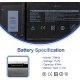 Bateria 7FMXV 63Wh para portátil Dell Latitude 5320 7320 7420 7520 compatível com TN2GY 9JM71 4M1JN 1PP63