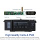 Bateria 7FMXV 63Wh para portátil Dell Latitude 5320 7320 7420 7520 compatível com TN2GY 9JM71 4M1JN 1PP63