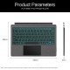 Teclado retroiluminado magnético português para Microsoft Surface Go 1 Go 2 Go 3 10.1 e 10.5 polegadas