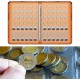 6 Folhas Porta-Moedas para Coleção com 42 Bolsos Cada, Compatível com Pastas de 9 Furos