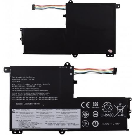 Bateria de Substituição Para Portátil Lenovo 5B10K85055/ 5B10M49826/ 5B10Q39201