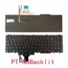 Teclado Português para portátil Dell Precision 7530 7540 7730 7740, sem retroiluminação FRU 02JWKF
