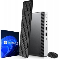 HP ProDesk 600 G3 Mini PC i5 7500, 16GB RAM, 512GB SSD, Windows 11 Pro, WiFi, Bluetooth, teclado e rato (recondicionado)