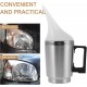 Caneca / caldeira atomizadora para restauração e polimento de faróis de carro em aço inoxidável