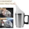Caneca / caldeira atomizadora para restauração e polimento de faróis de carro em aço inoxidável