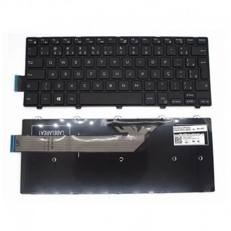  Teclado para Portátil Dell Inspiron 14 3000 3441 3442 em português