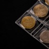 Folhas Transparente para Moedas com 20 Bolsos 45x45mm PVC Livre de Ácido Conjunto de 5 Folhas