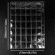 Folhas Transparente para Moedas com 20 Bolsos 45x45mm PVC Livre de Ácido Conjunto de 5 Folhas